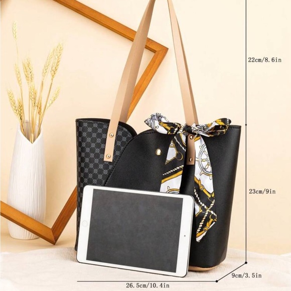 ⚠️Clearance Black Large Shoulder Tote Bag - Picture 5 of 5